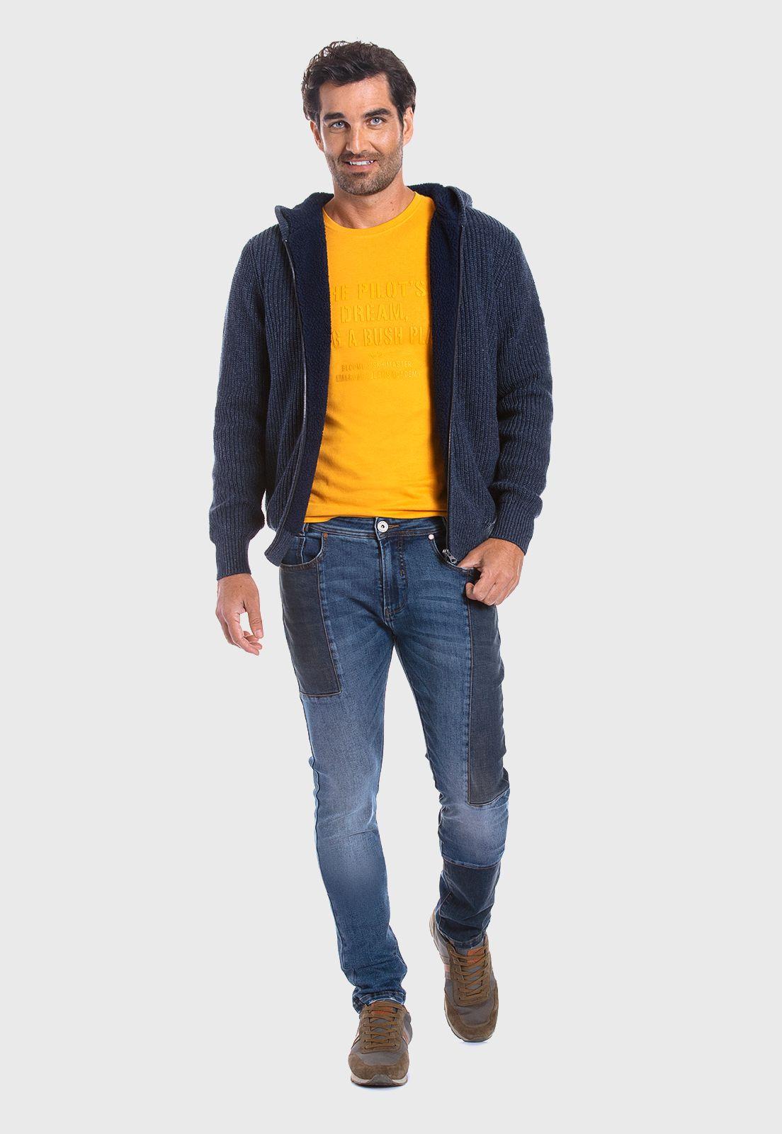 Jeans Bicolor Eco Fj Navy-1