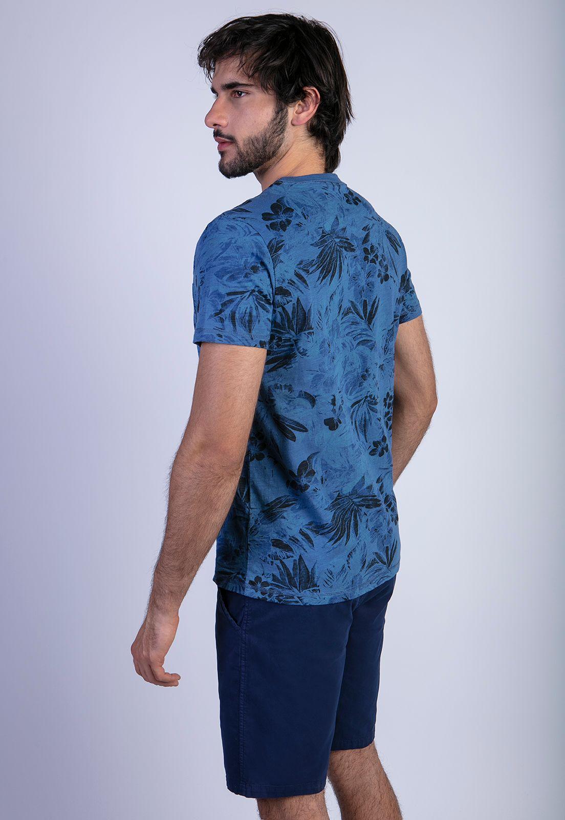 Polera Florida Navy-1