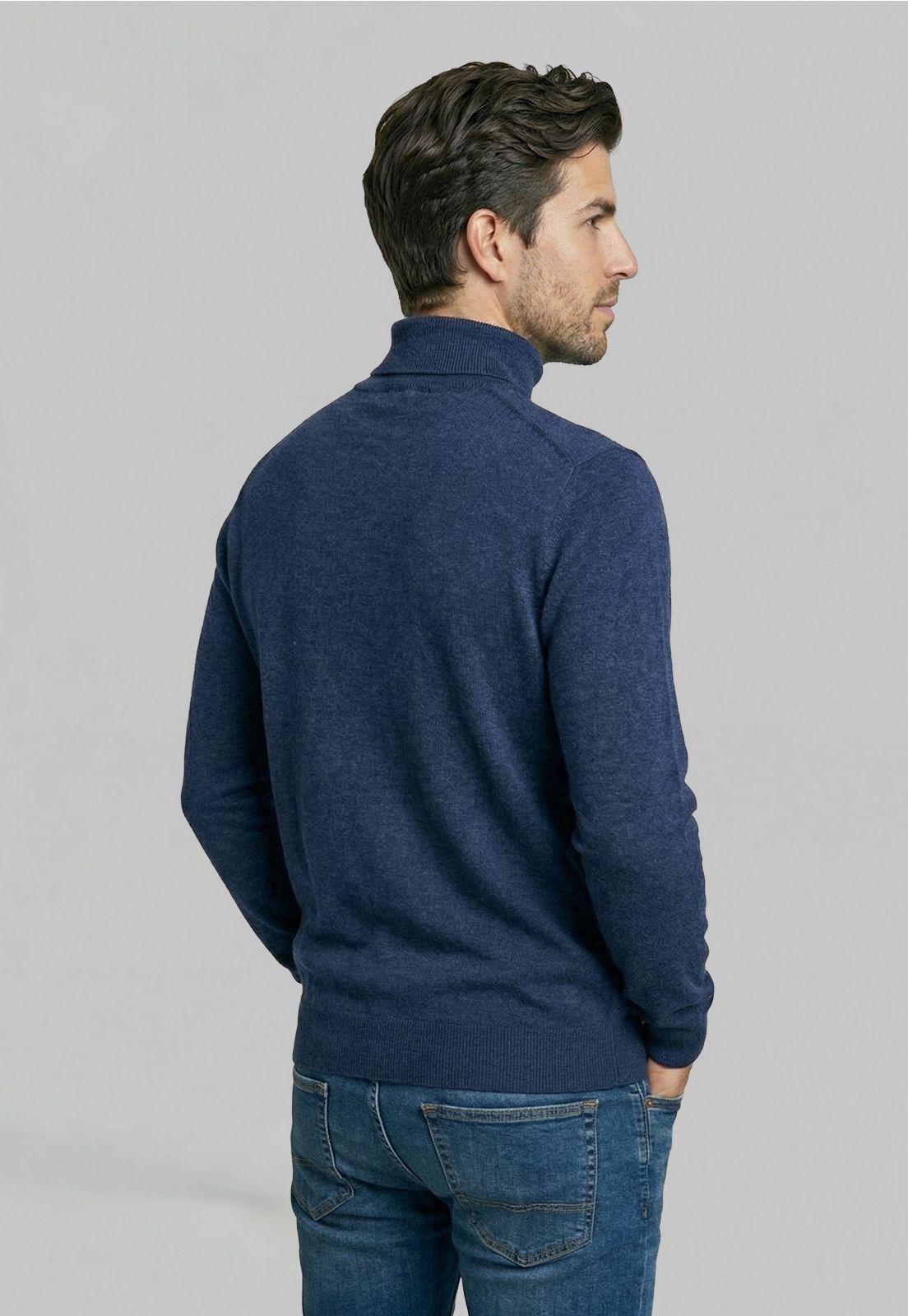 Sweater Turtle Neck Indigo Melange-3