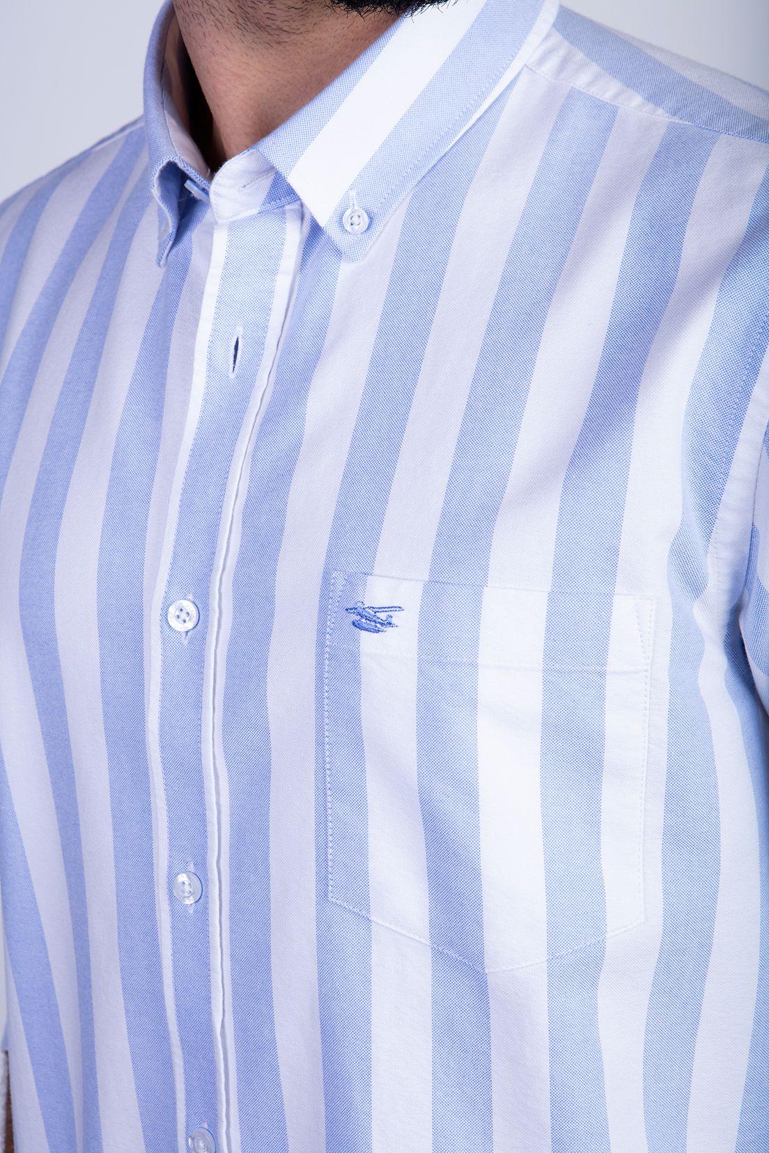Camisa Sport Listada F Sky-3