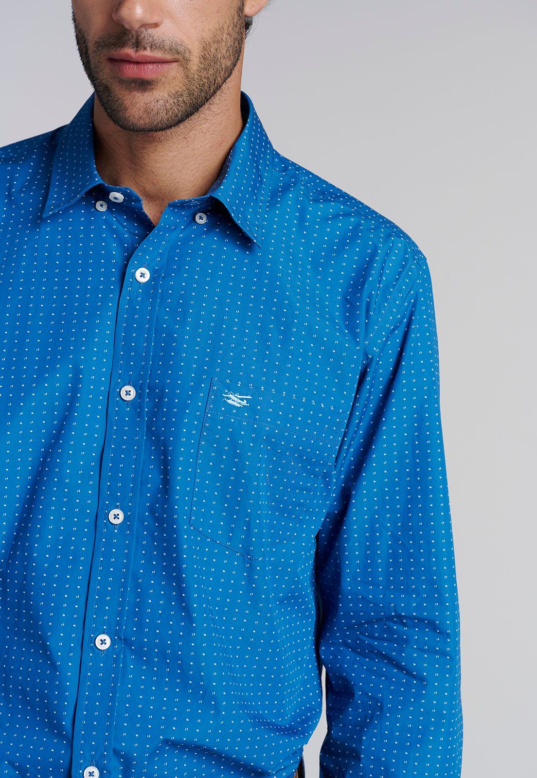 Camisa Estampada Houston F Blue-2