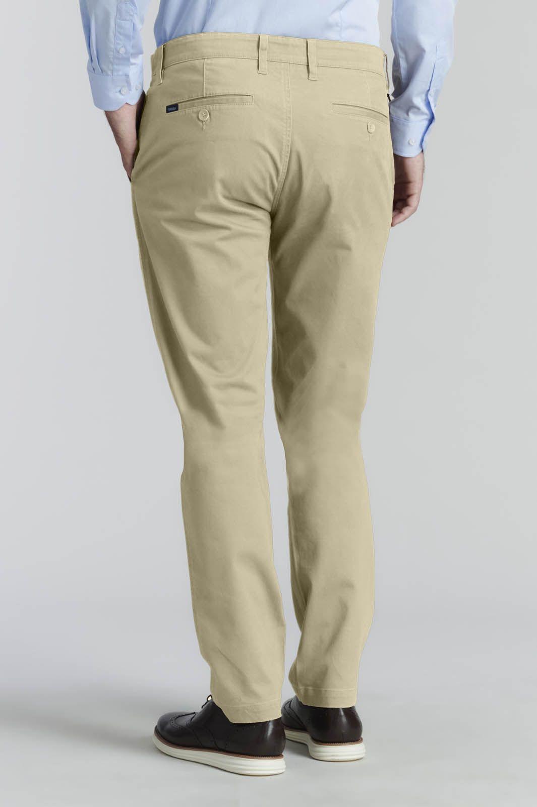 Pantalón Twill Slim /33 Business Khaki-3