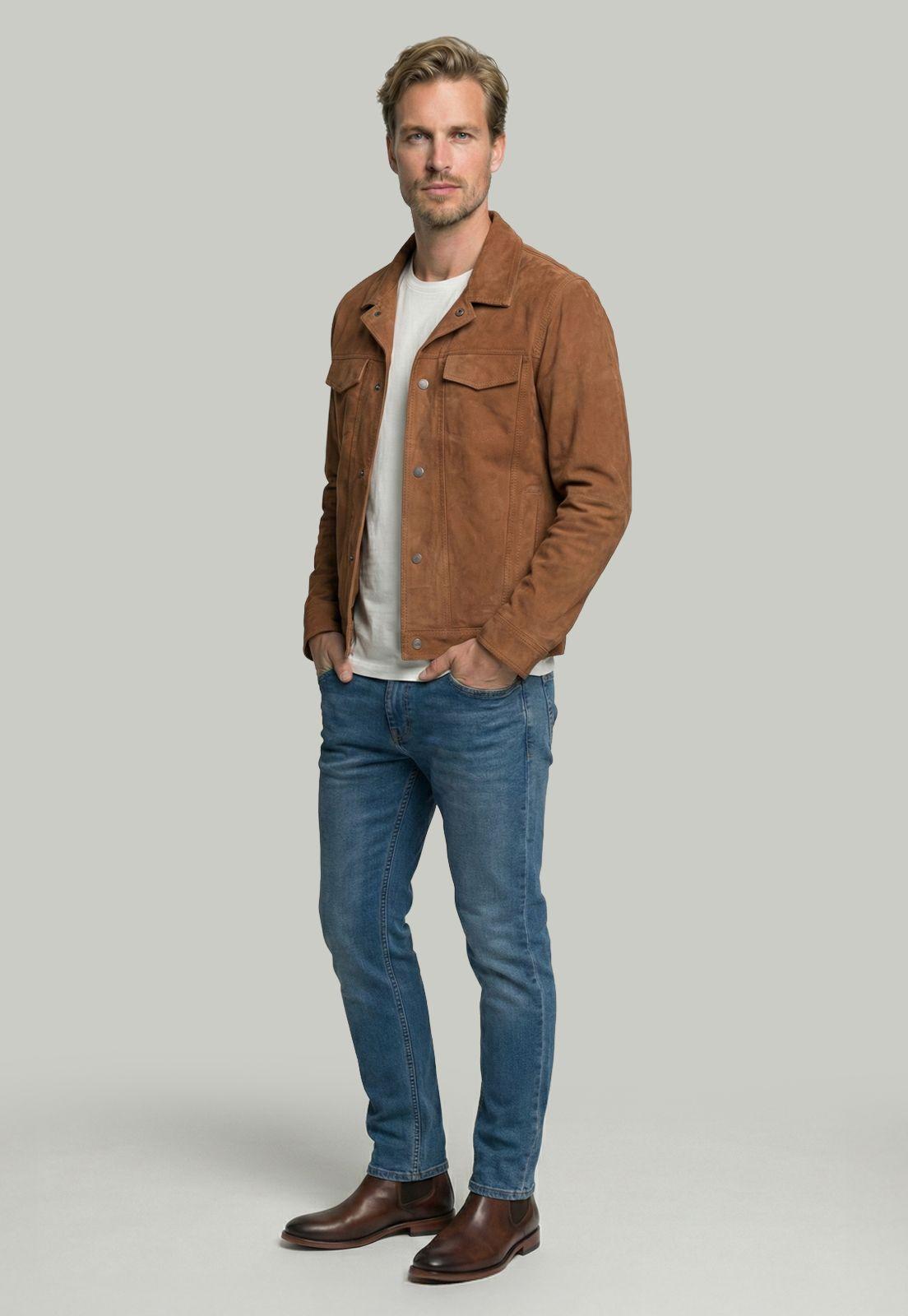 Chaqueta Suede Monaco Camel-1