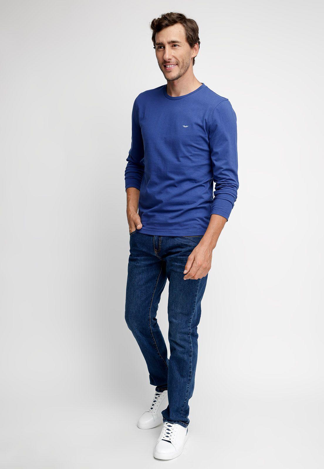 Polera Básica Manga Larga Blue Fe-3