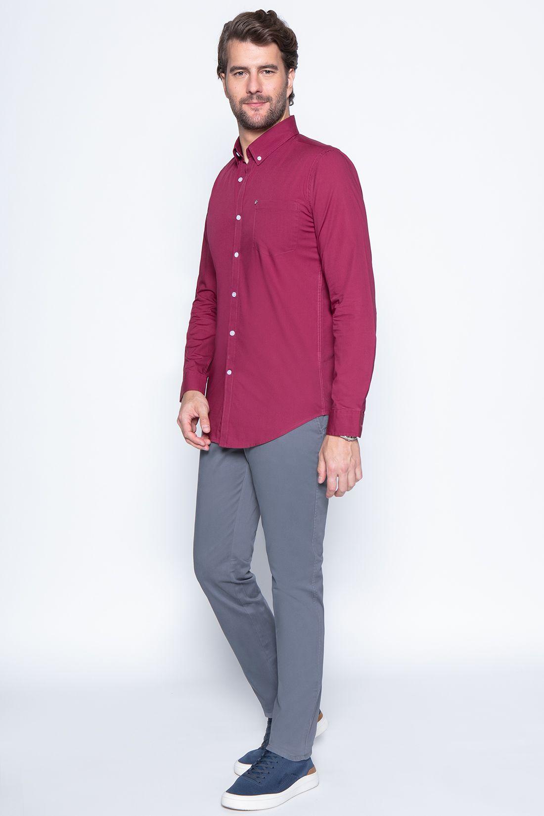 Camisa Bedford Burgundy-2