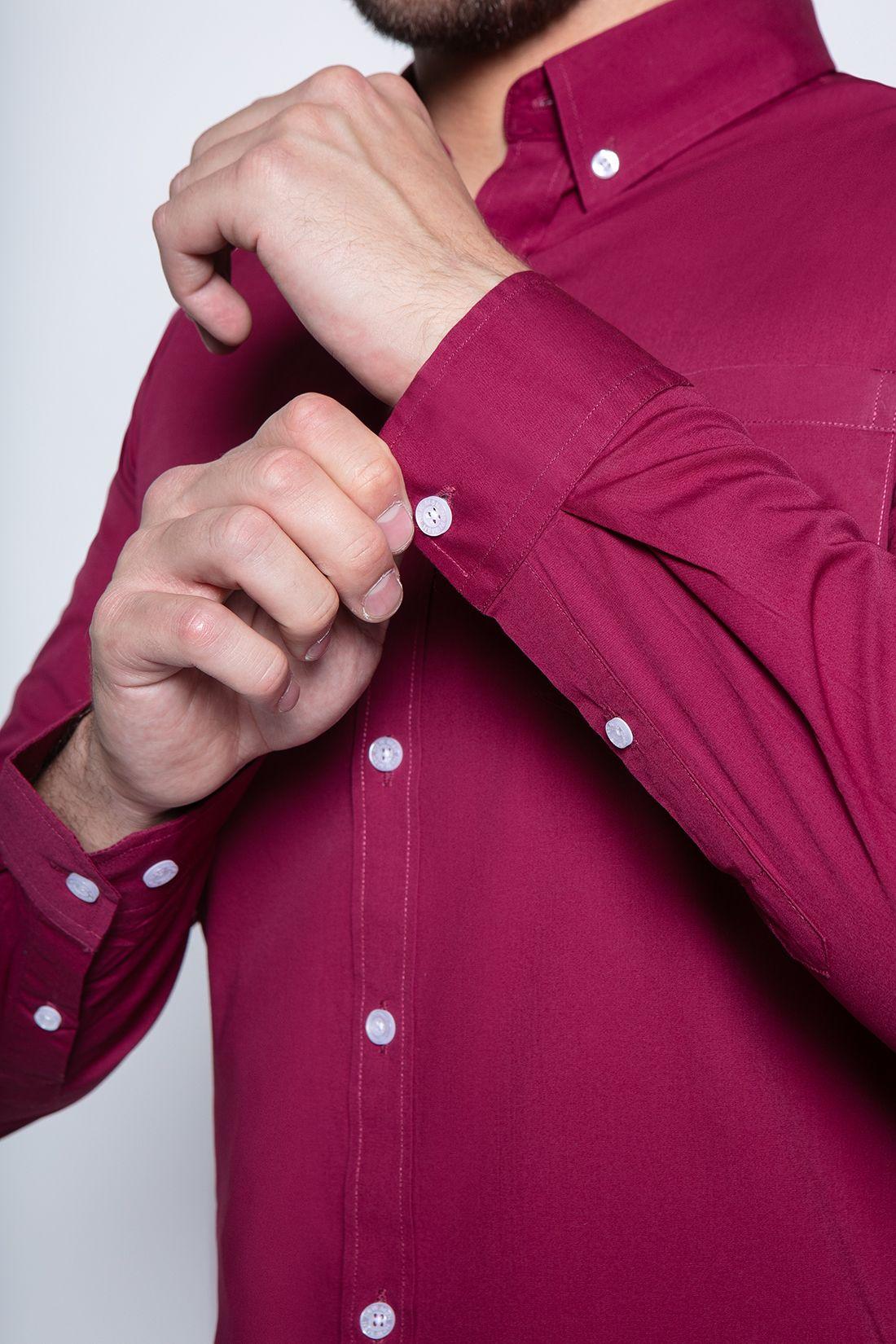 Camisa Bedford Burgundy-4