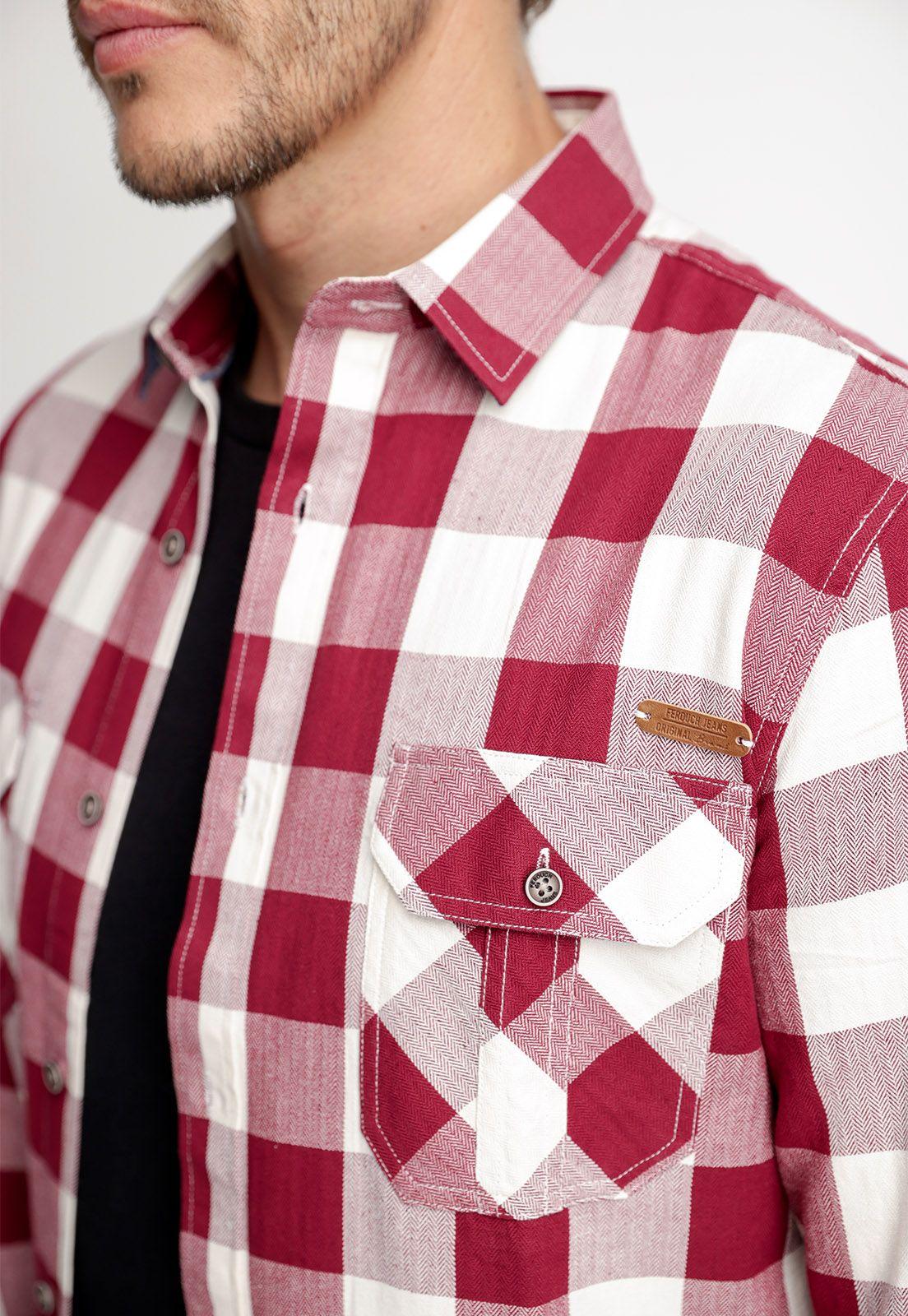 Camisa Checkered Indiana Fj Cabernet Melange-2