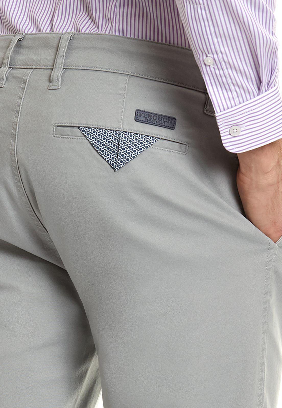 Pantalón Twill Slim /31 Grey-3