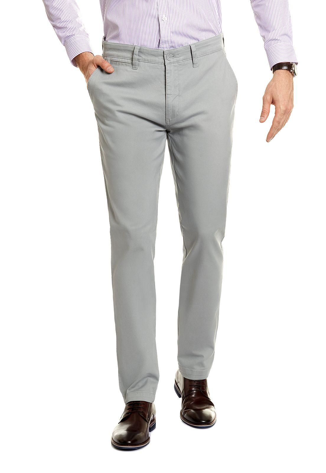 Pantalón Twill Slim /31 Grey-0