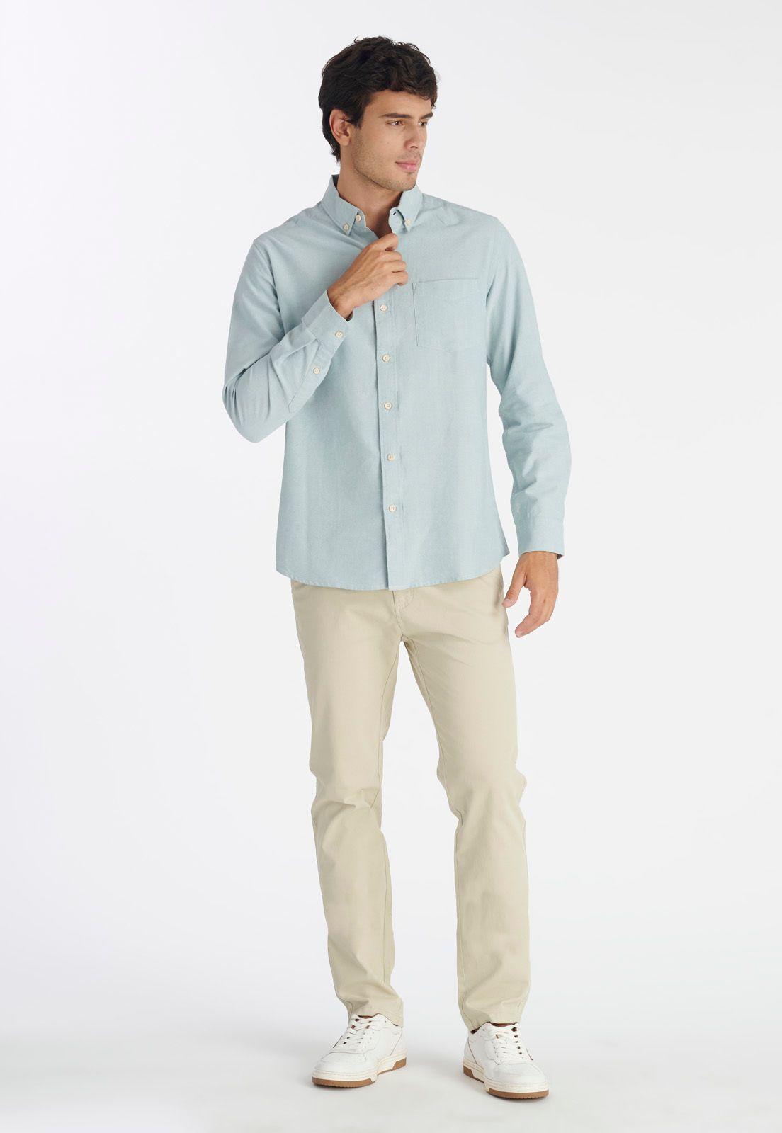 Camisa Oxford Laurel Casual Mint-1