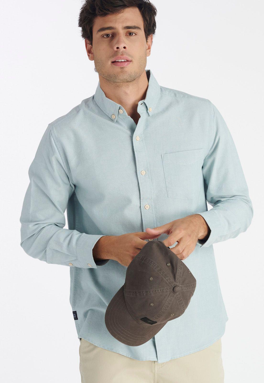 Camisa Oxford Laurel Casual Mint-4