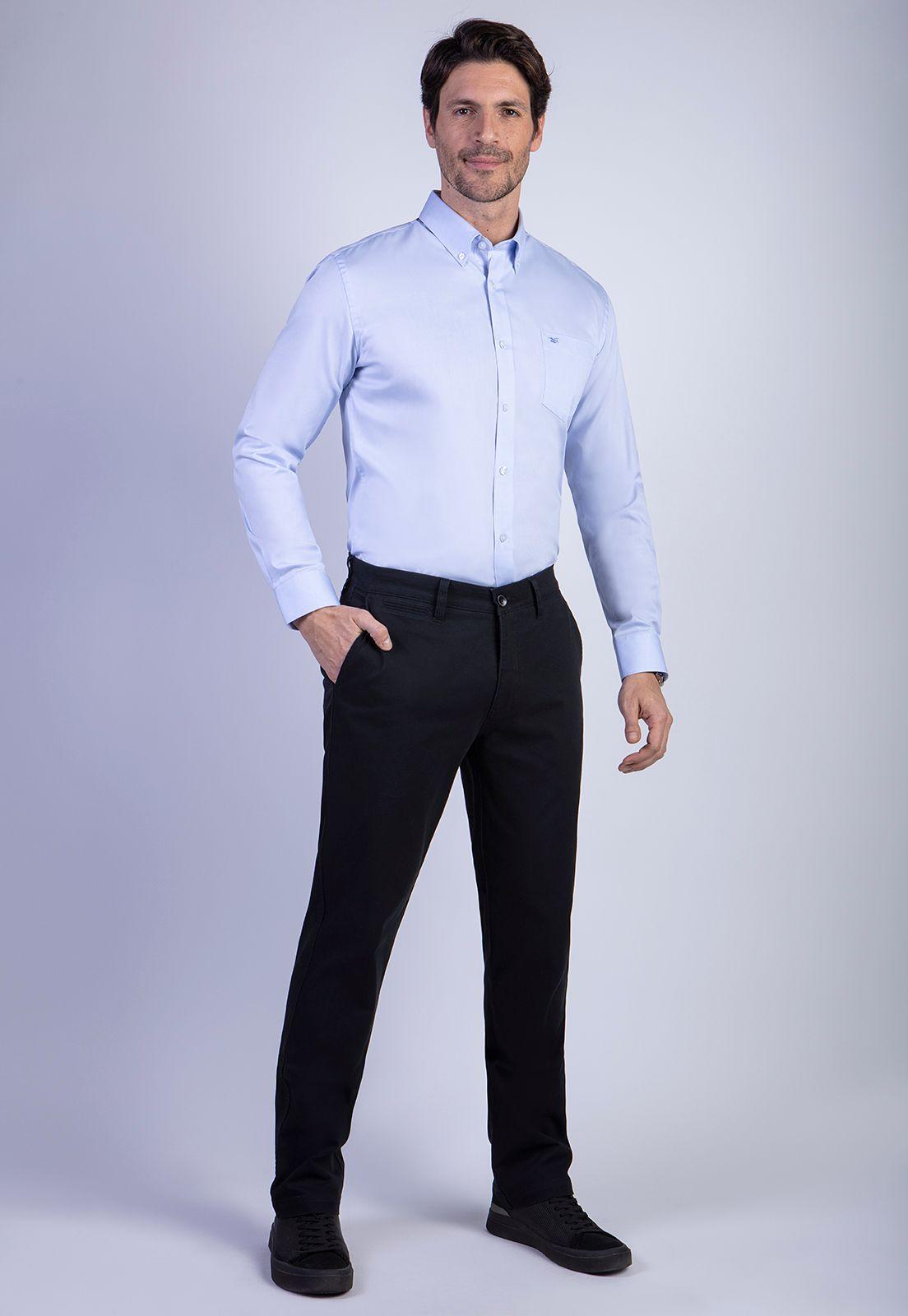 Pantalón Twill Black Without Pleats L/33-2