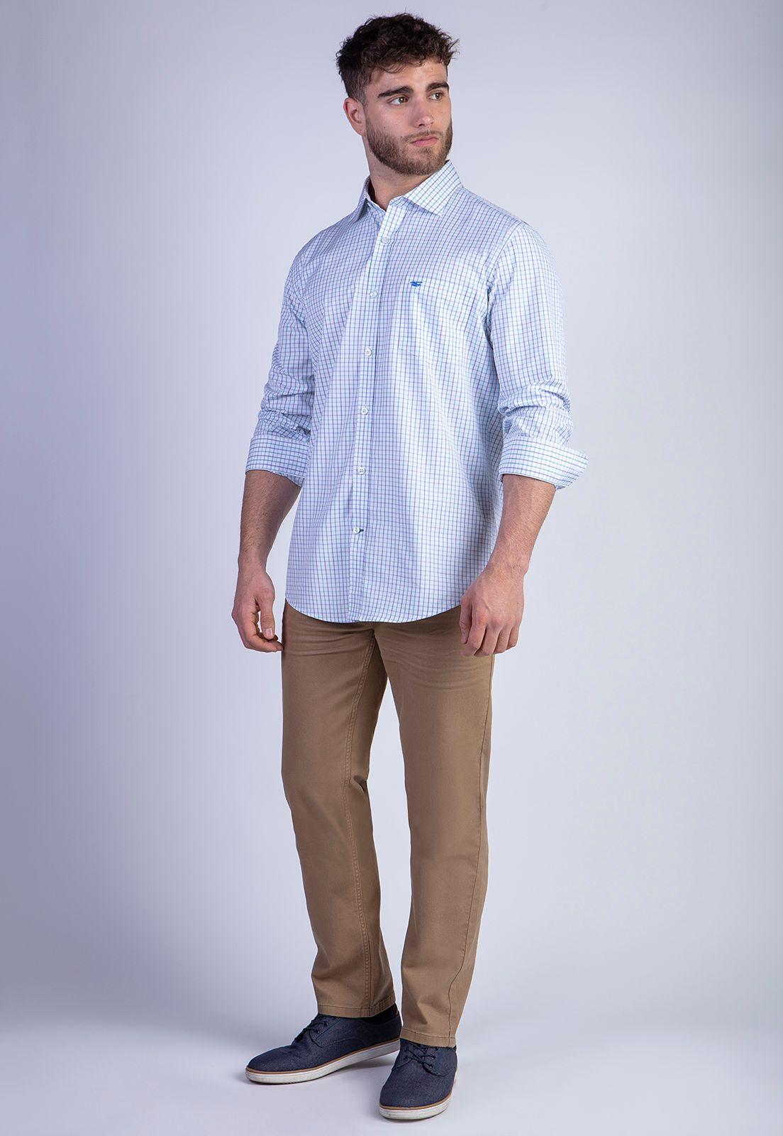 Camisa Smart Casual Check Denver Green-2