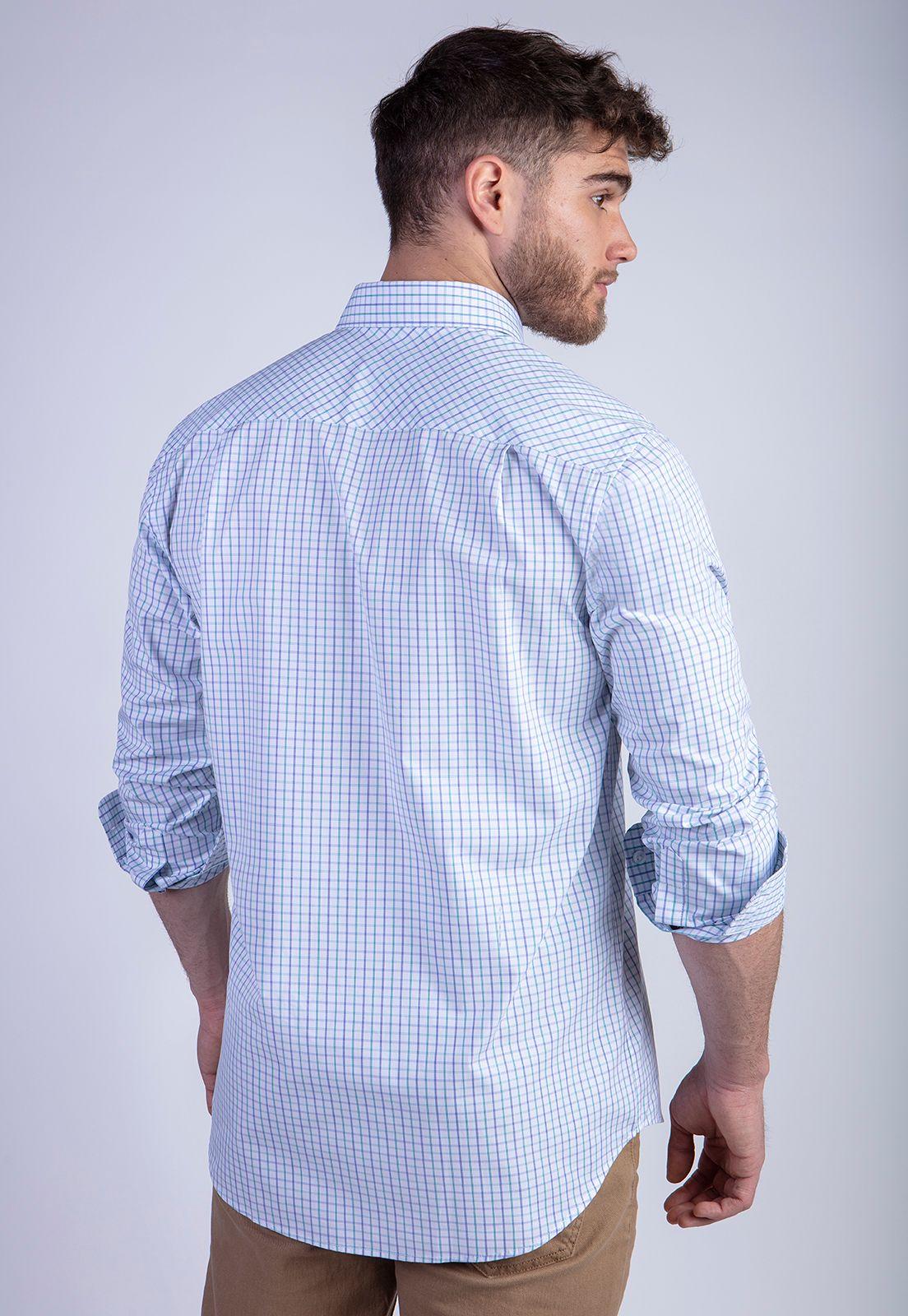 Camisa Smart Casual Check Denver Green-1