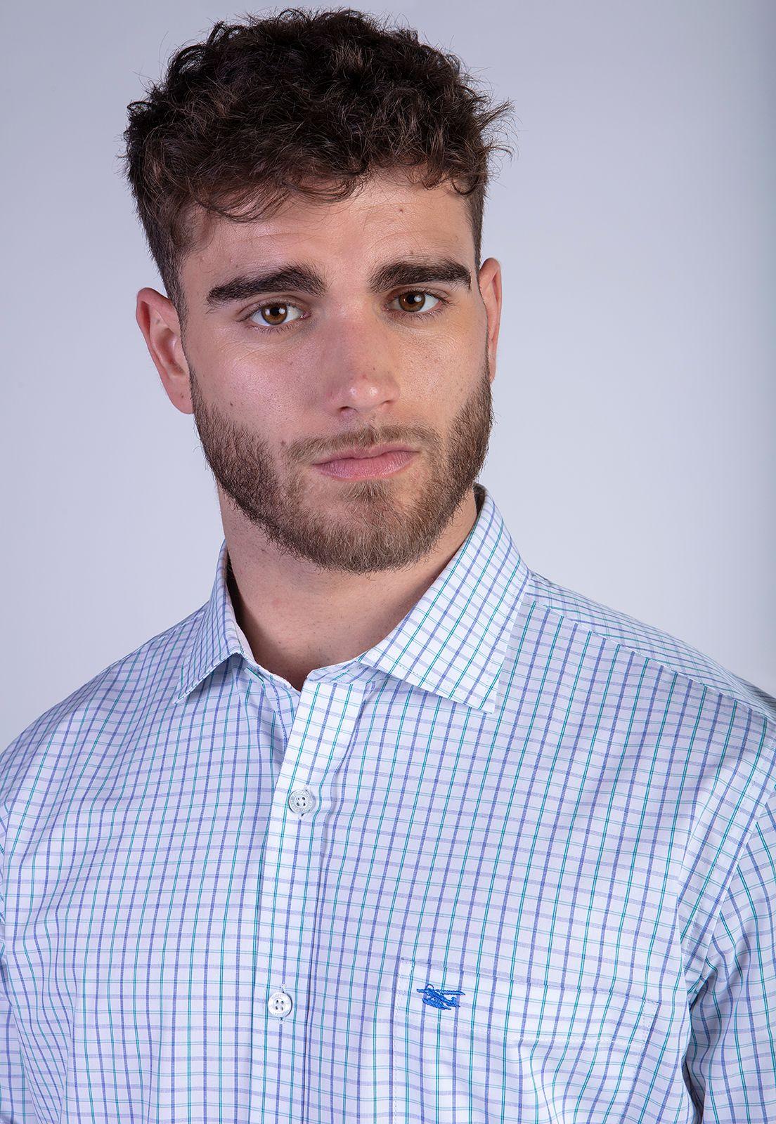 Camisa Smart Casual Check Denver Green-3
