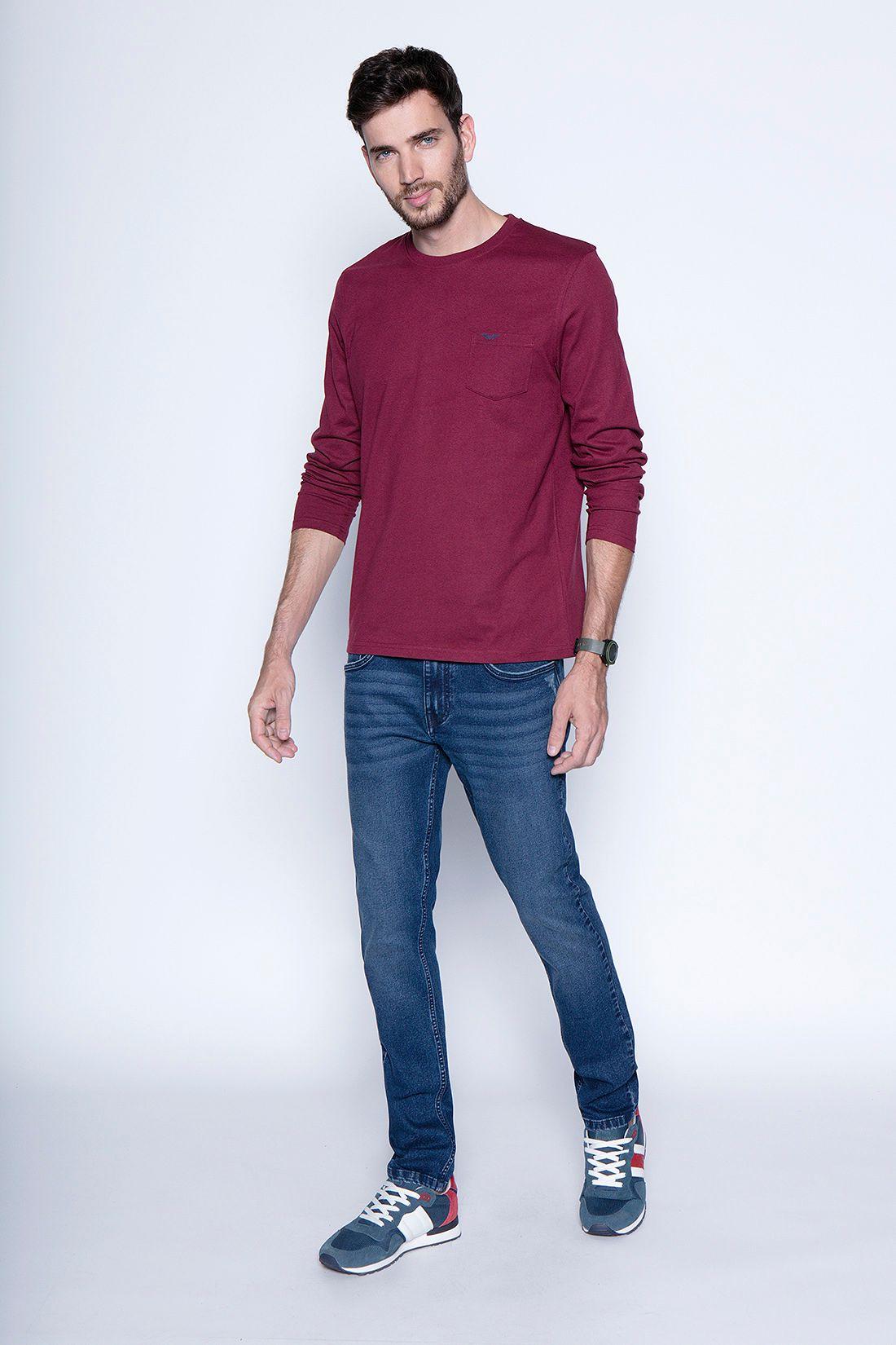 Polera Básica Ml Burgundy-3