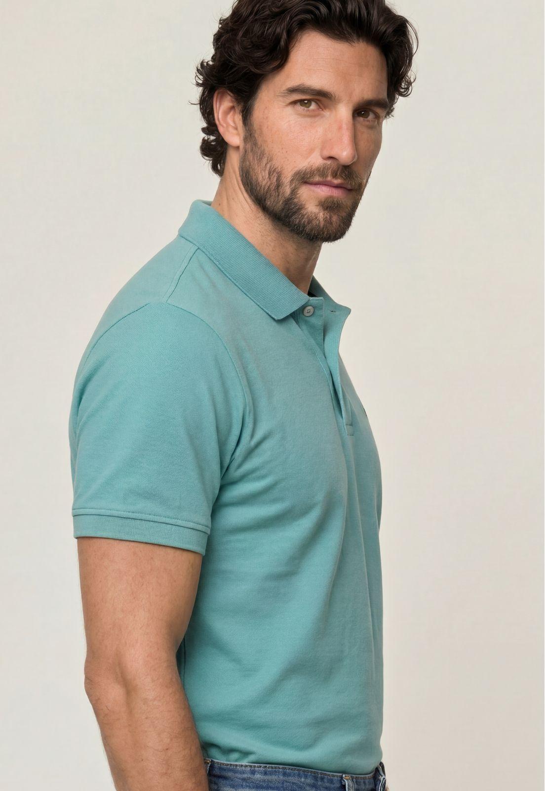Polo Piqué Lt Green-3