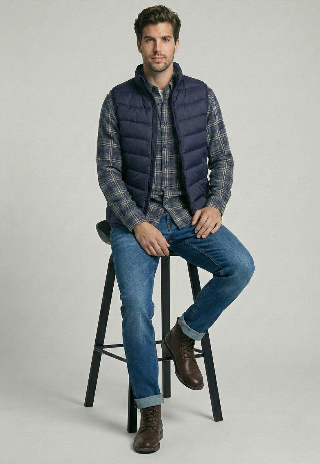 Vest Daytona Quilted Navy-4