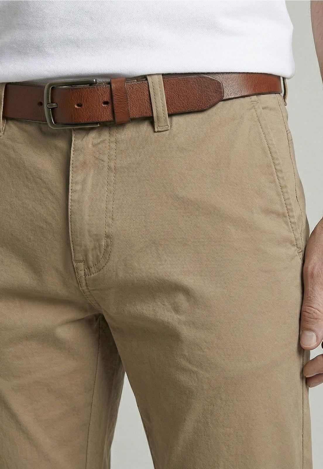 Pantalón Slim Twill L/33 Khaki-2