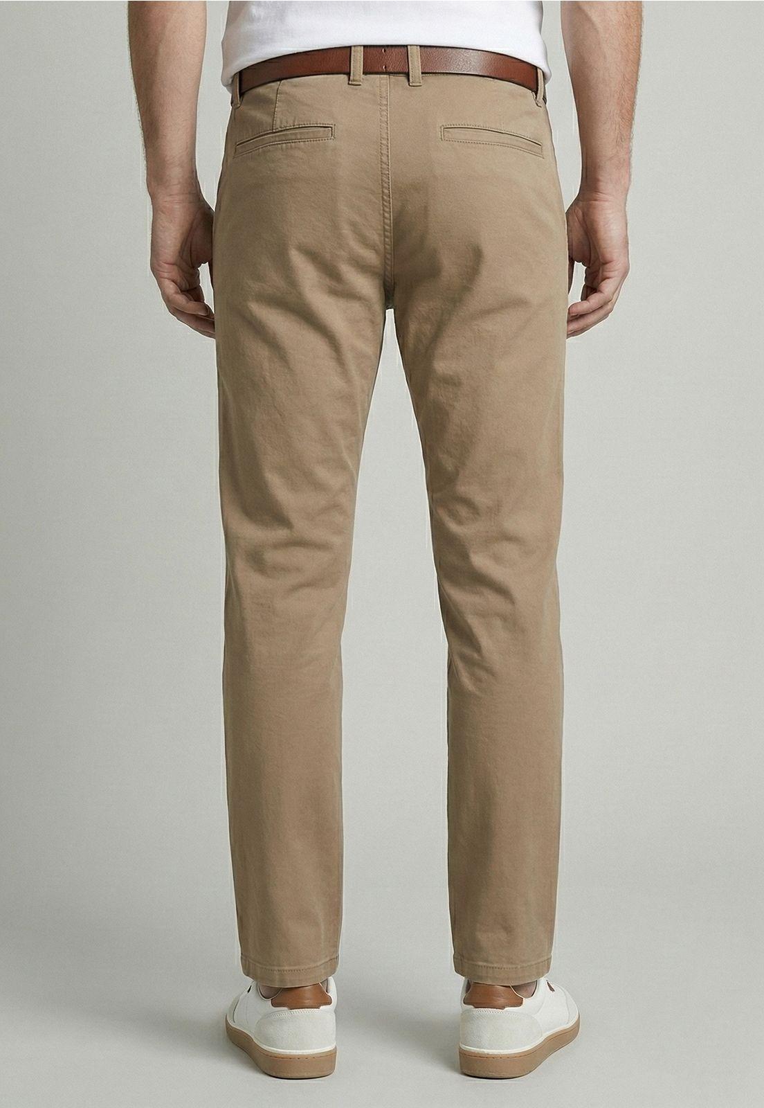 Pantalón Slim Twill L/33 Khaki-3