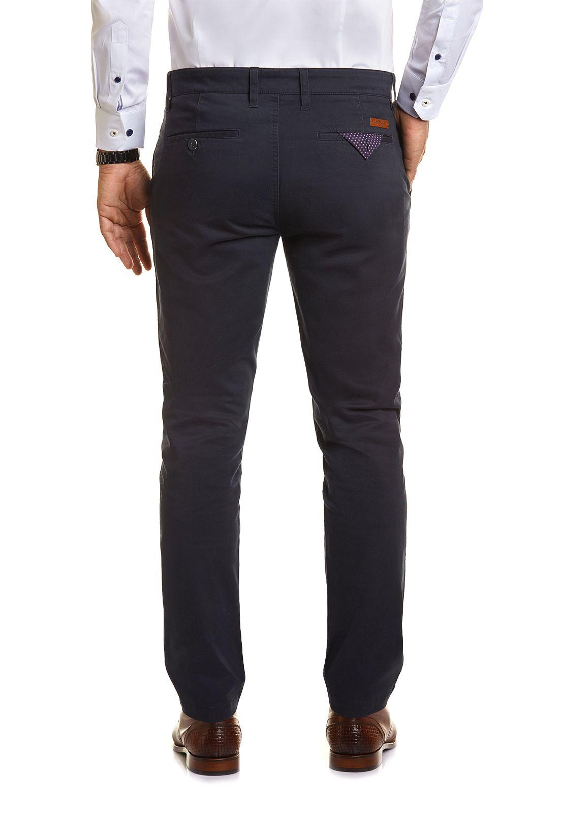 Pantalón Twill Slim L/31 Navy Fe-2