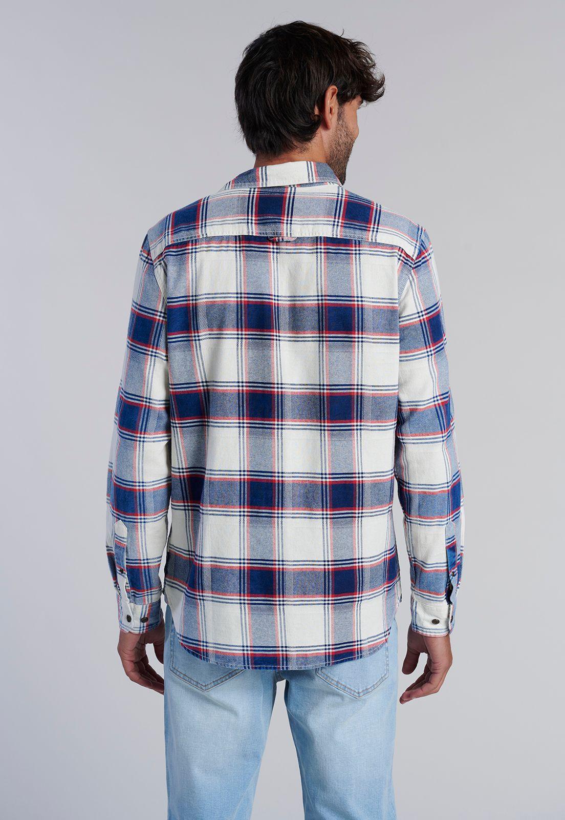 Camisa Checkered Indigo Fj Indigo-3