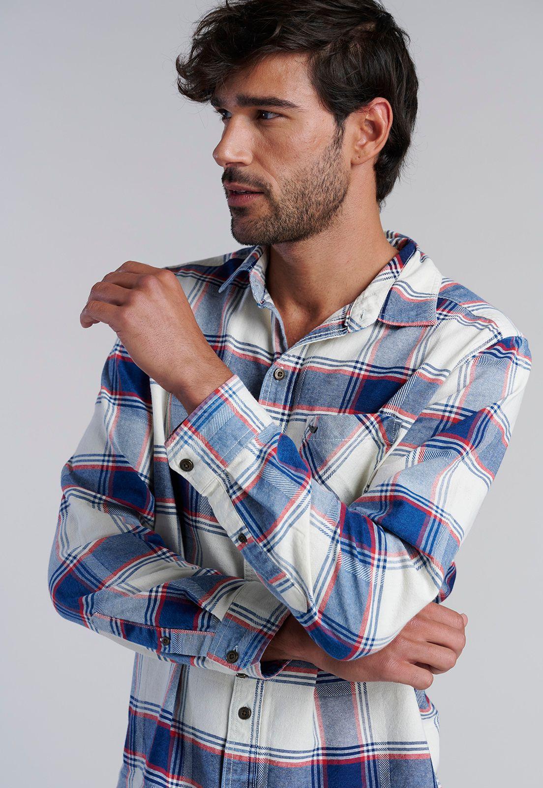 Camisa Checkered Indigo Fj Indigo-4