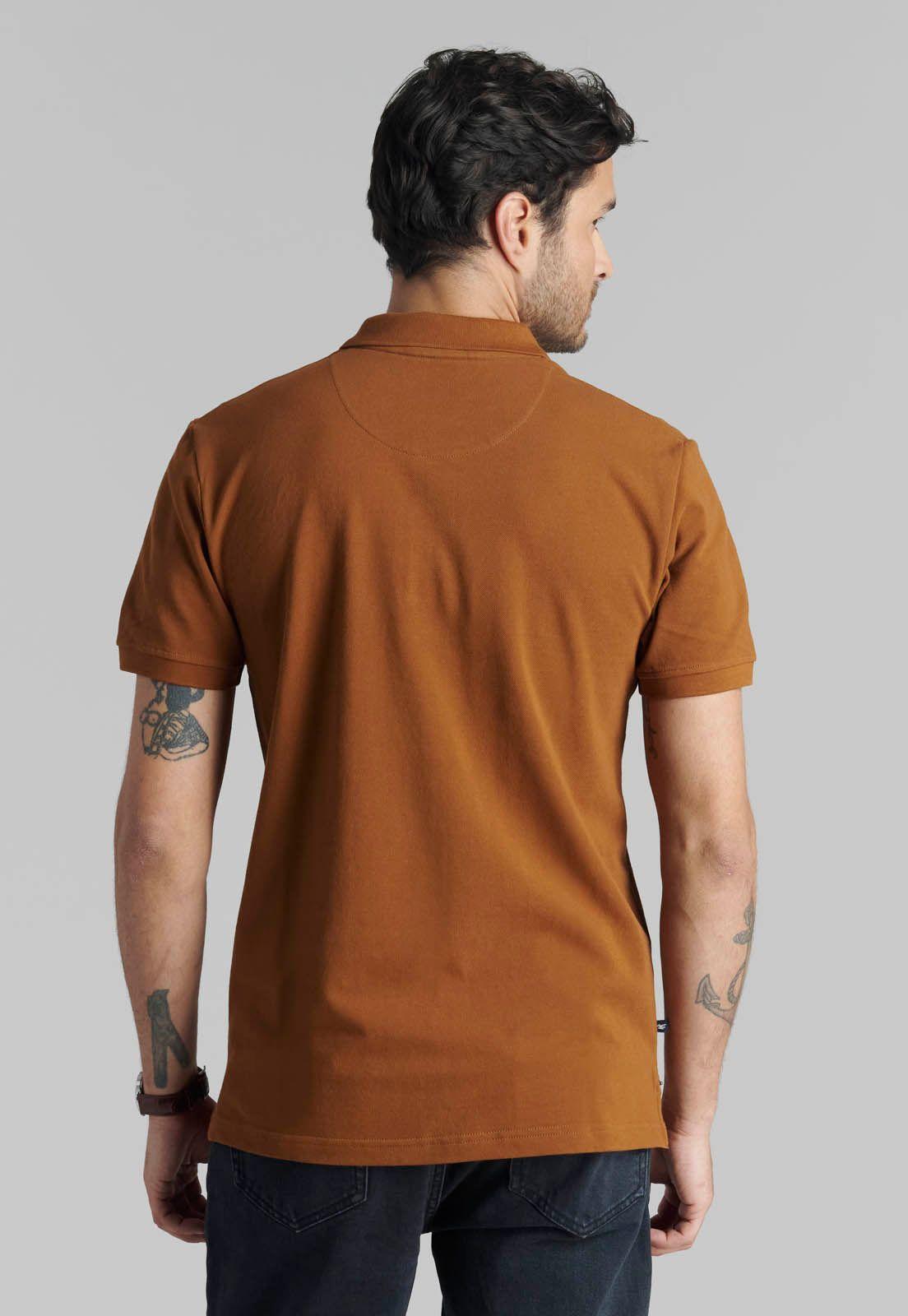 Polera Pique Básica Fr Caramel-3