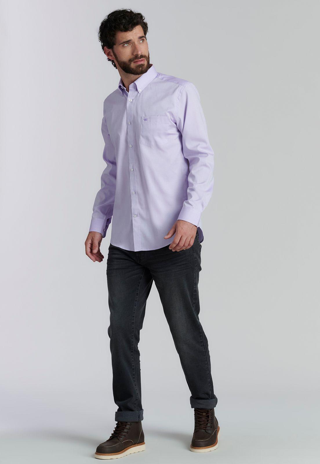 Camisa Smart Casual Oxford Sc Purple-1