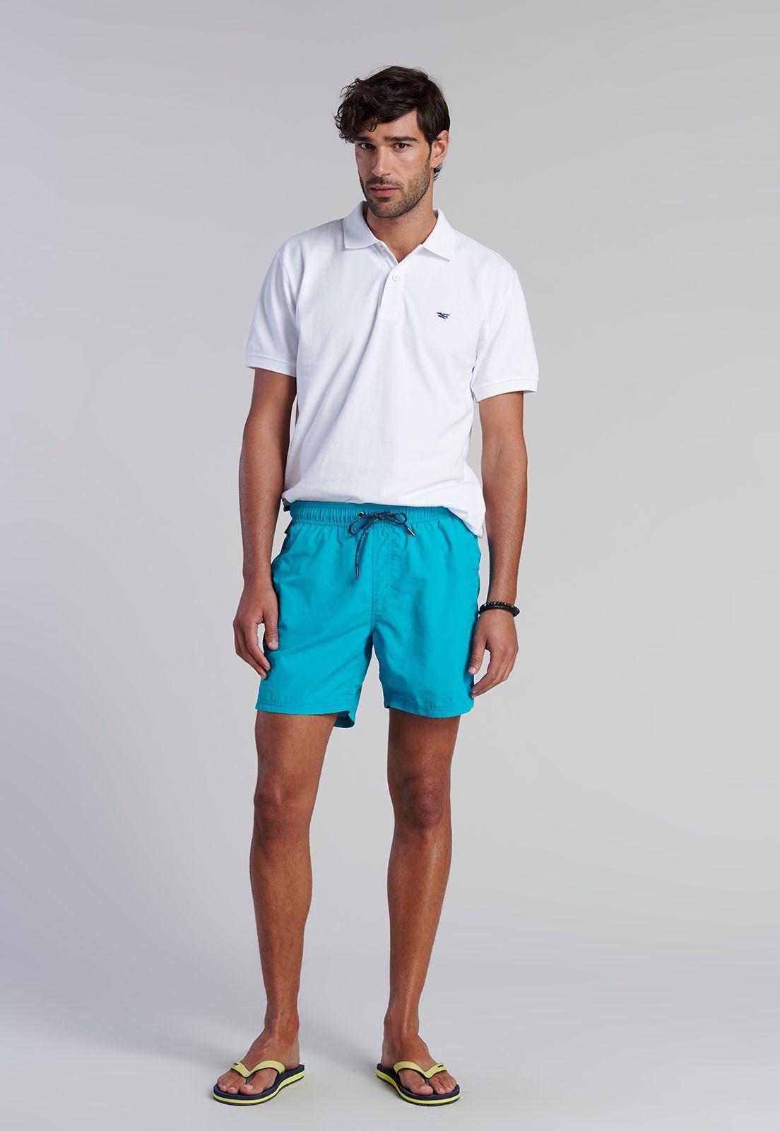Traje De Baño Basico F Turquoise-1