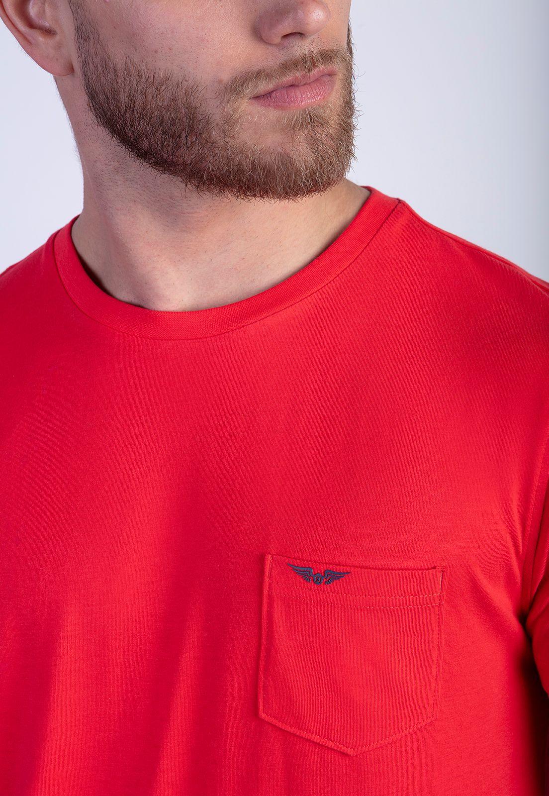 Polera Básica Bolsillo Houston Coral-3