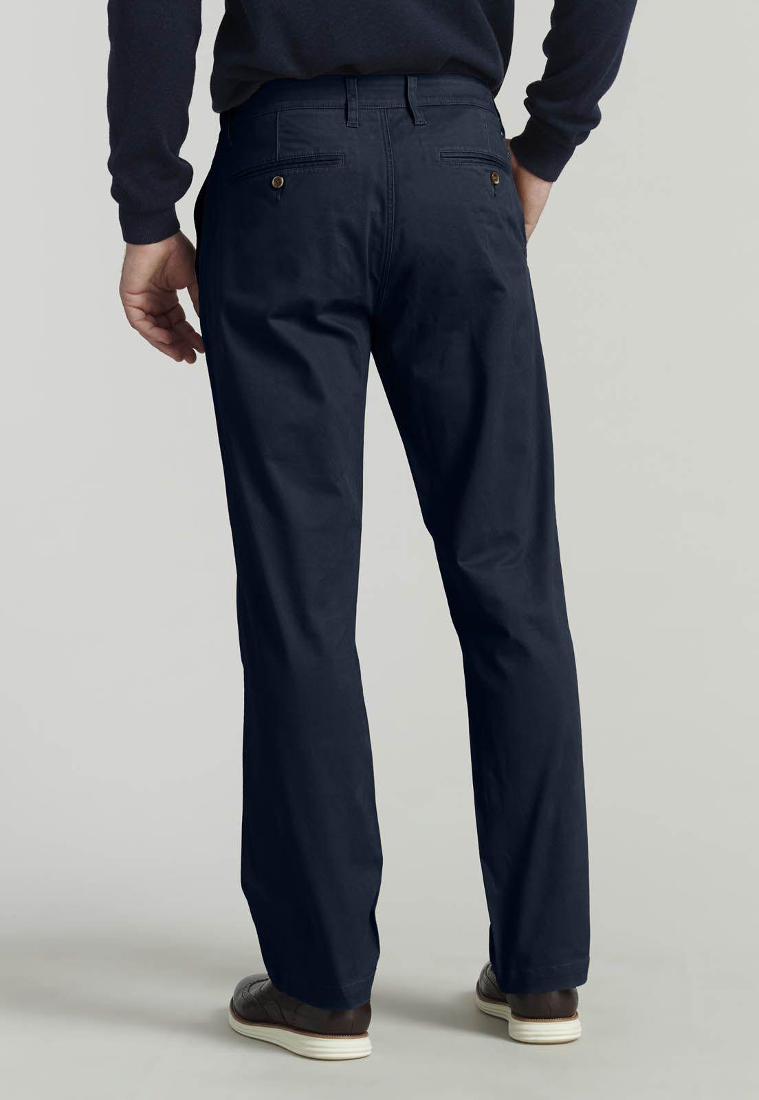 Pantalón Twill Without Pleats L/31 Business Dk.Blue-3
