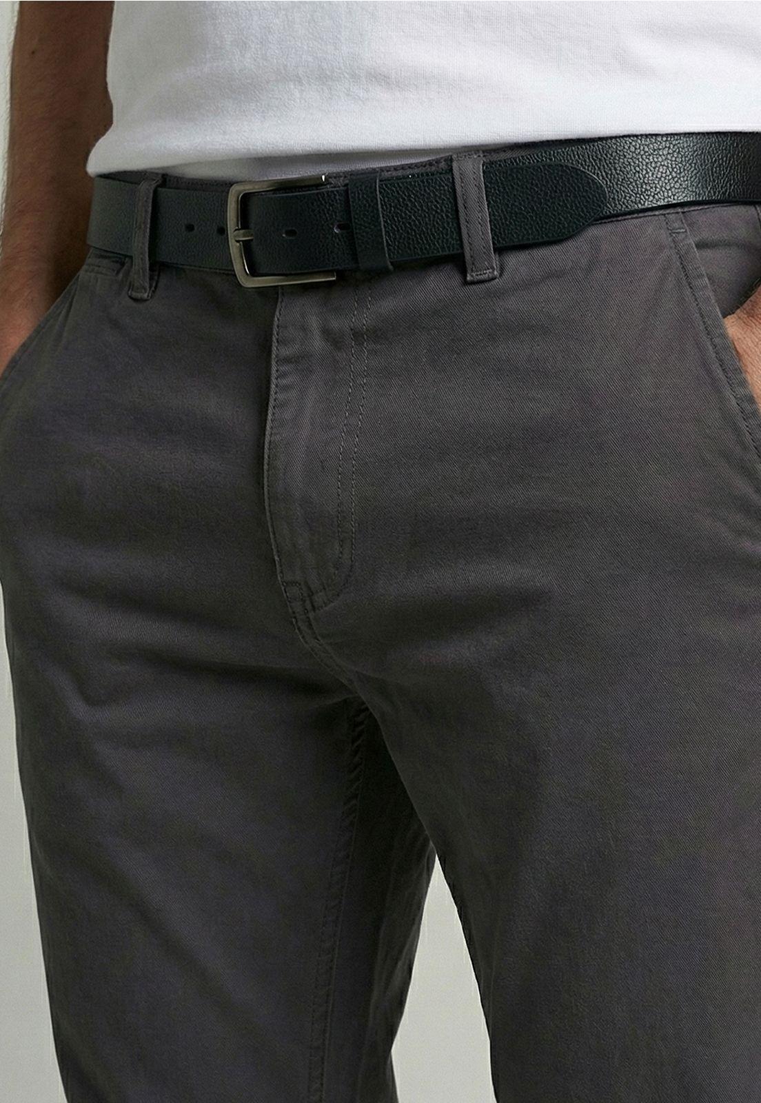 Pantalón Twill Slim /31 Dk Grey-2