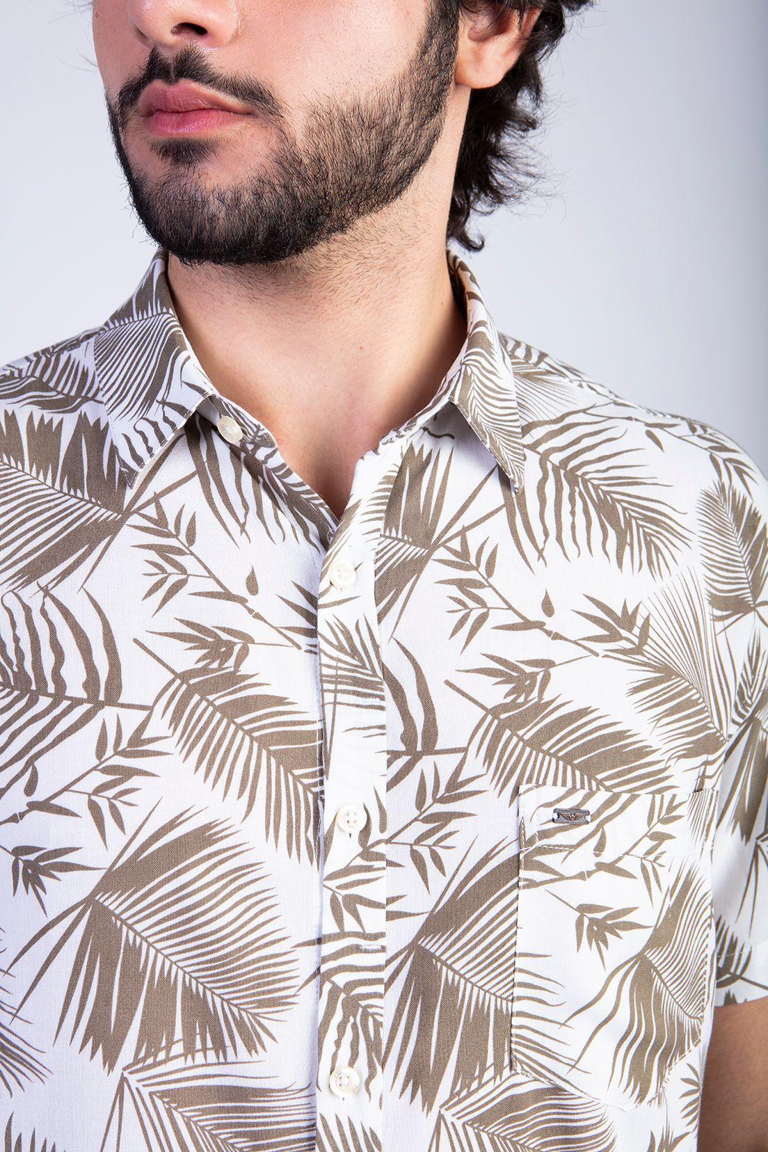 Camisa Estampada Palmera Fj Military-3