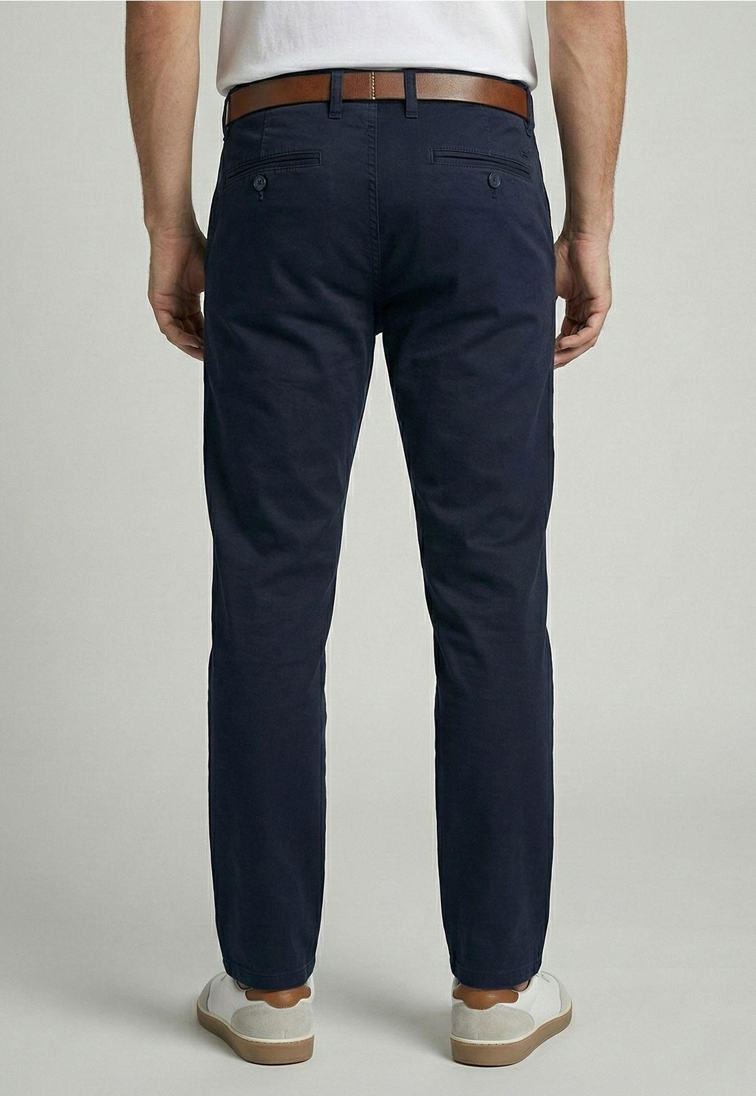 Pantalón Twill Without Pleats L/33 Navy-3
