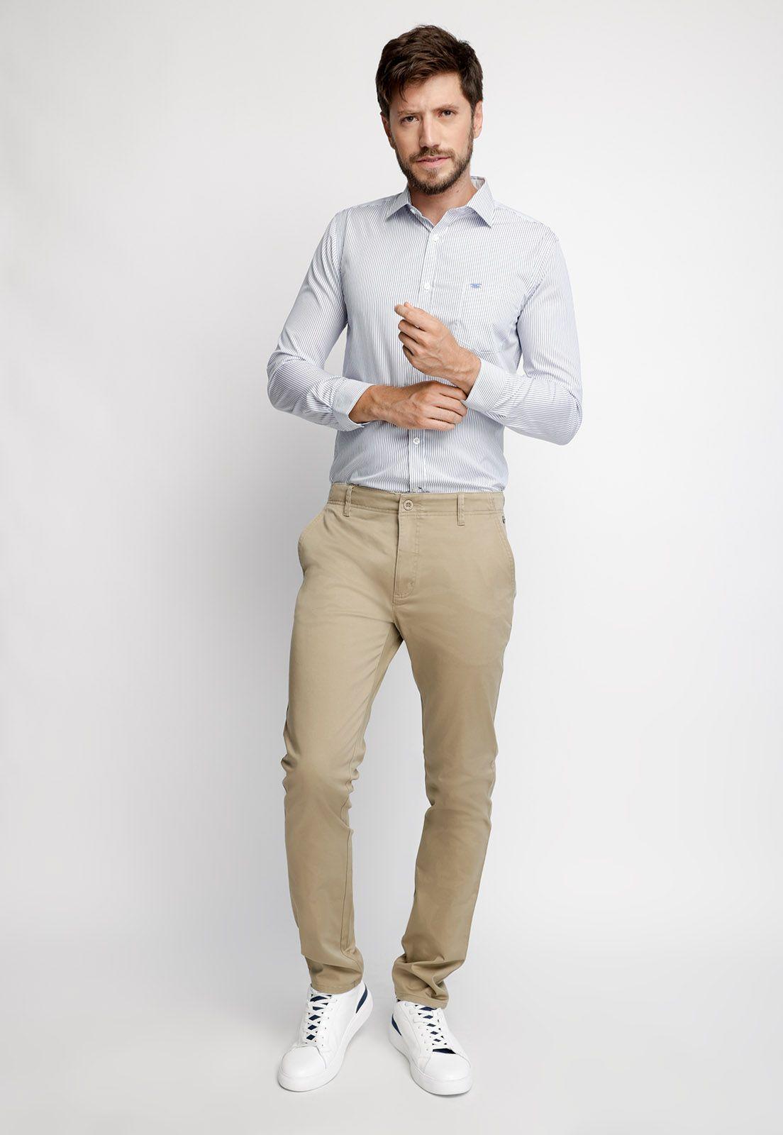 Camisa Smart Casual Houston Blue-3