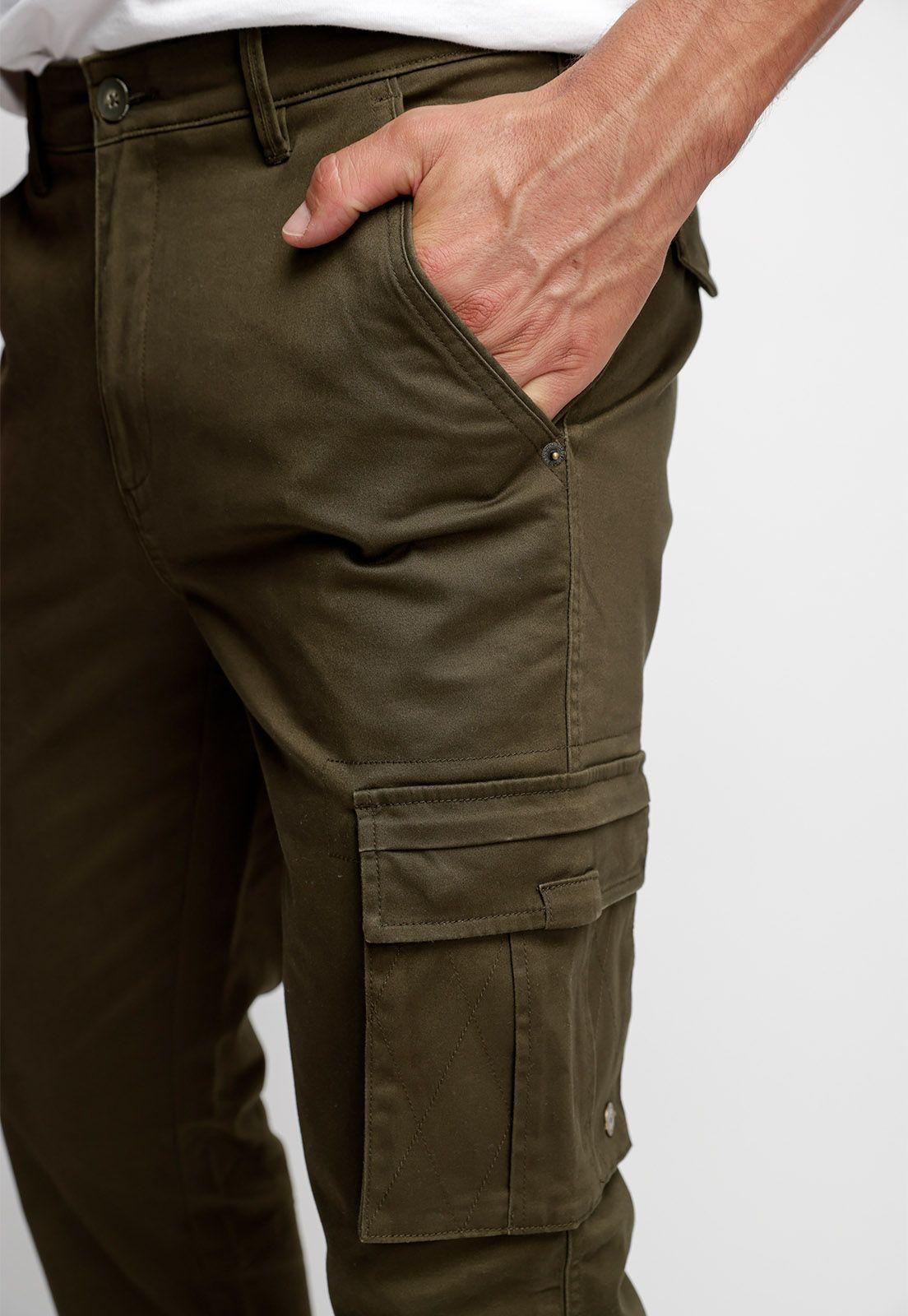 Pantalón Clásico Cargo Military-2