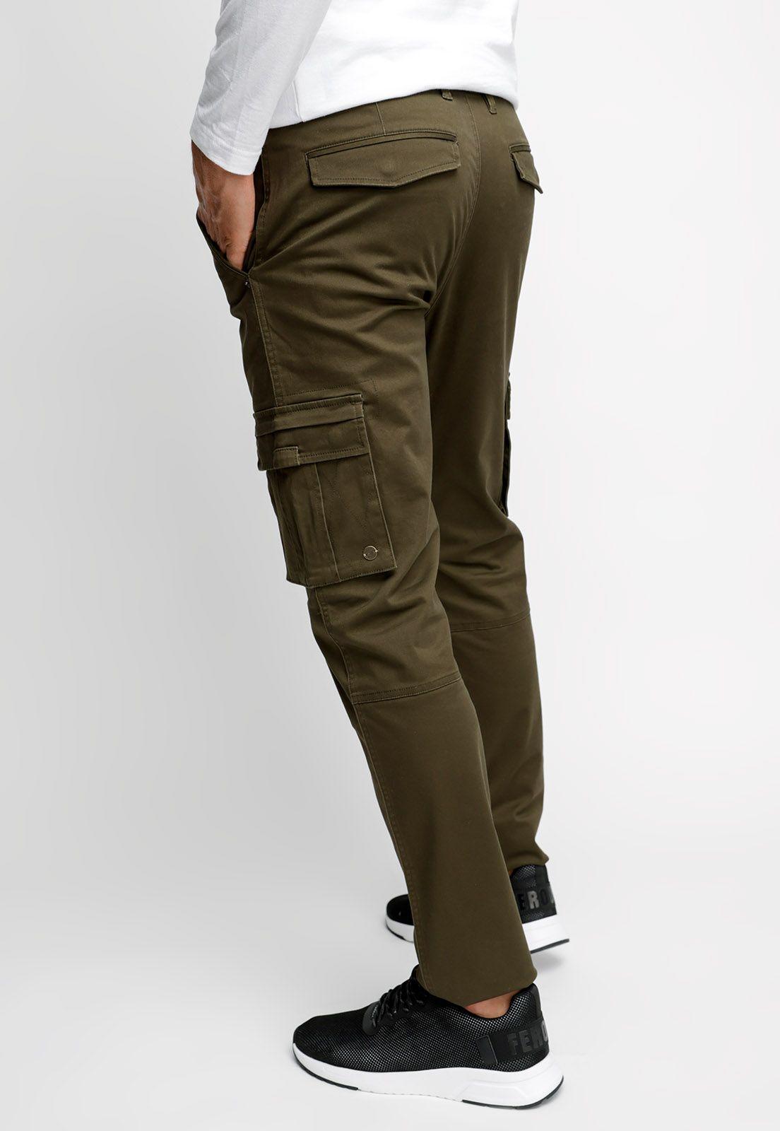 Pantalón Clásico Cargo Military-1