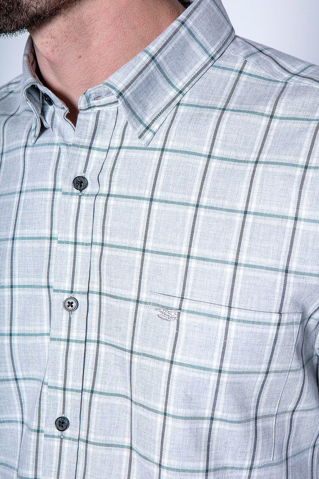 Camisa Check Dakota F Lt Grey-4