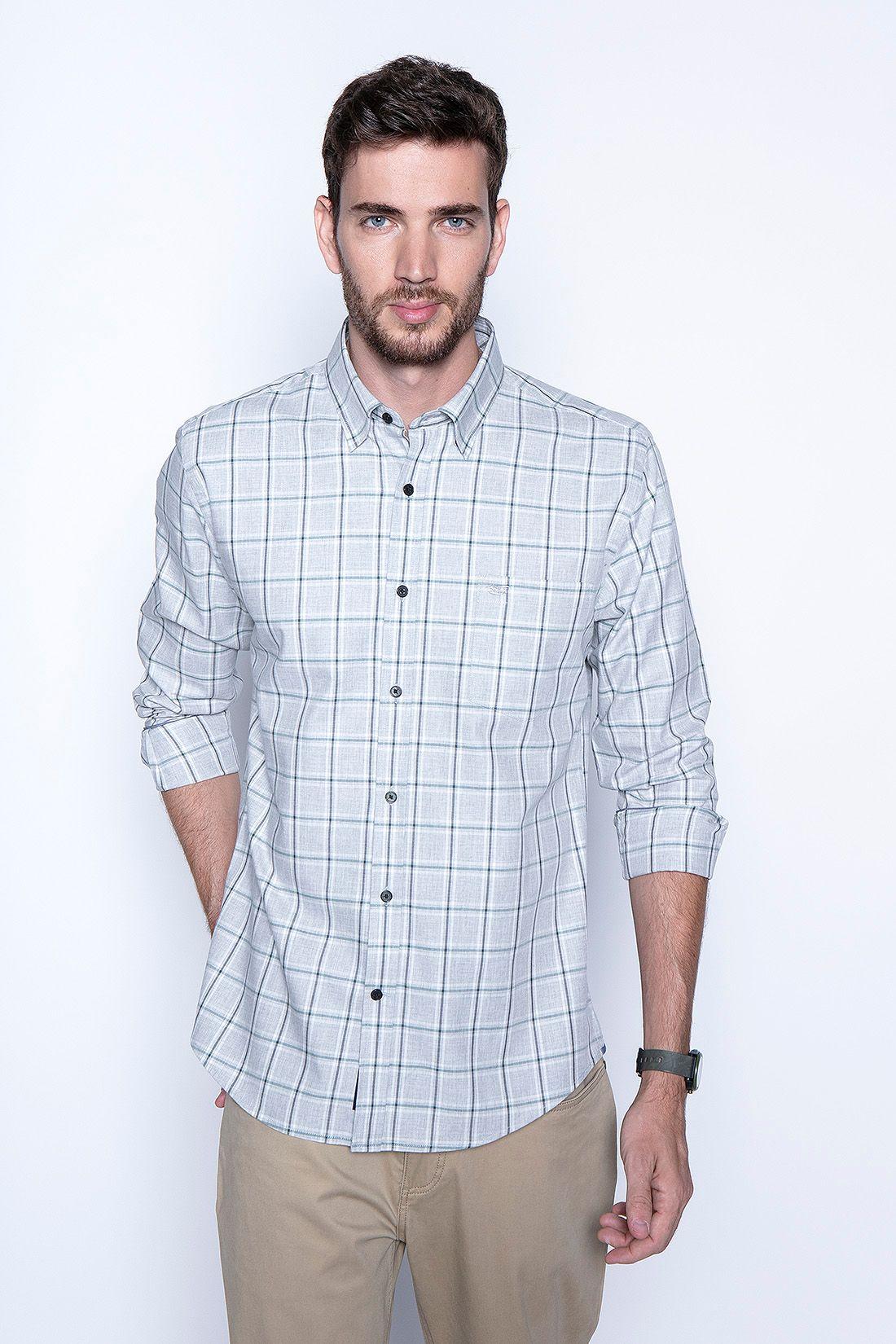 Camisa Check Dakota F Lt Grey-0