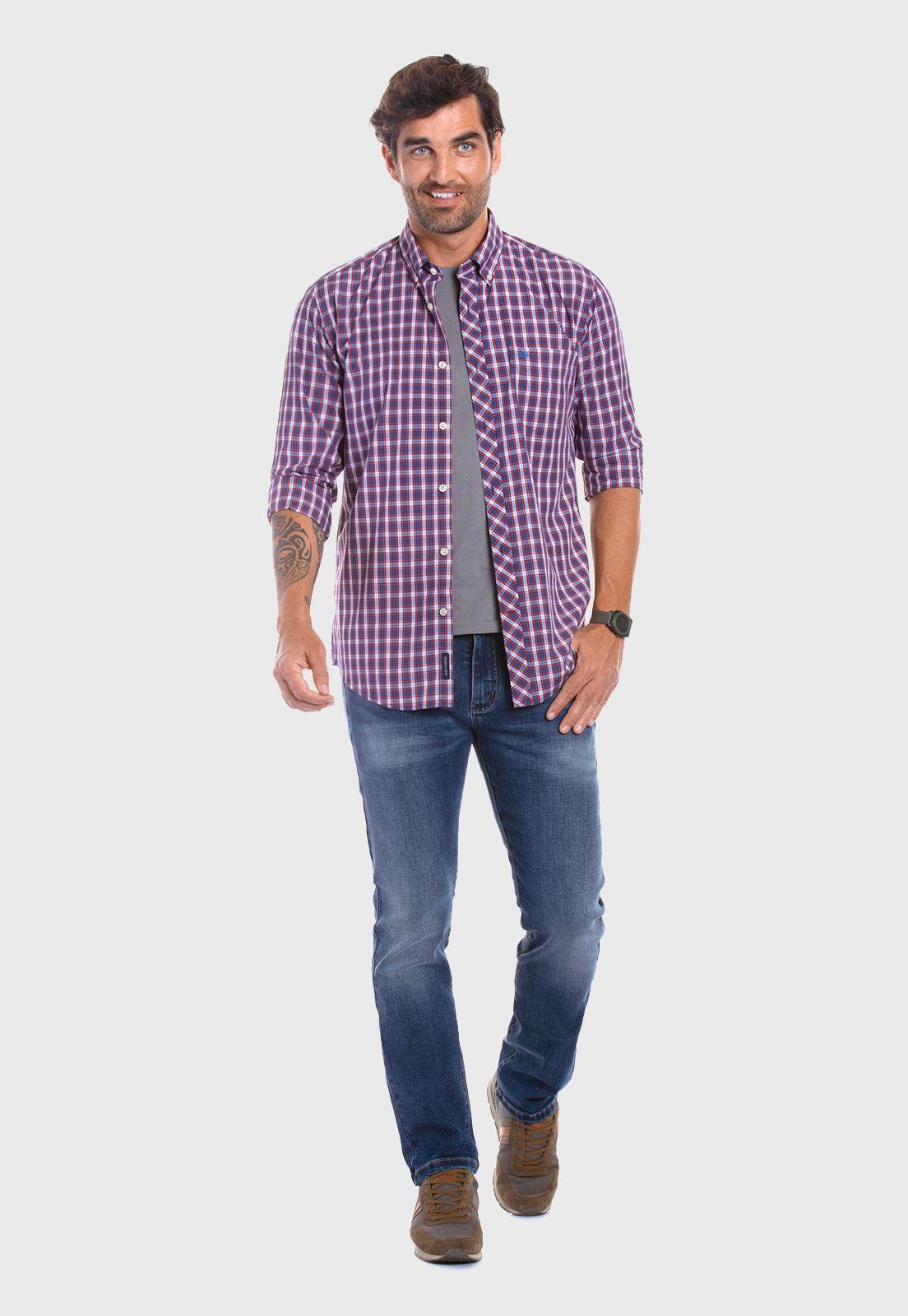 Camisa Checkered Bristol F Red-1