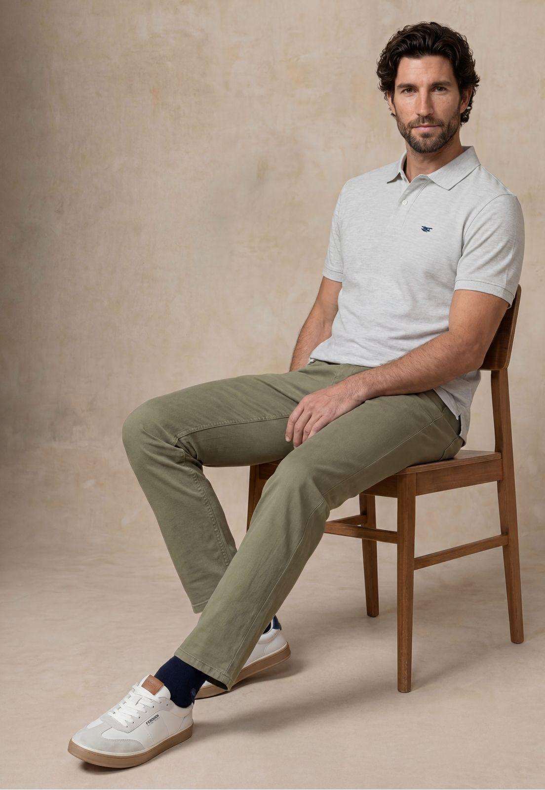 Pantalón Five Pocket Regular Green-4