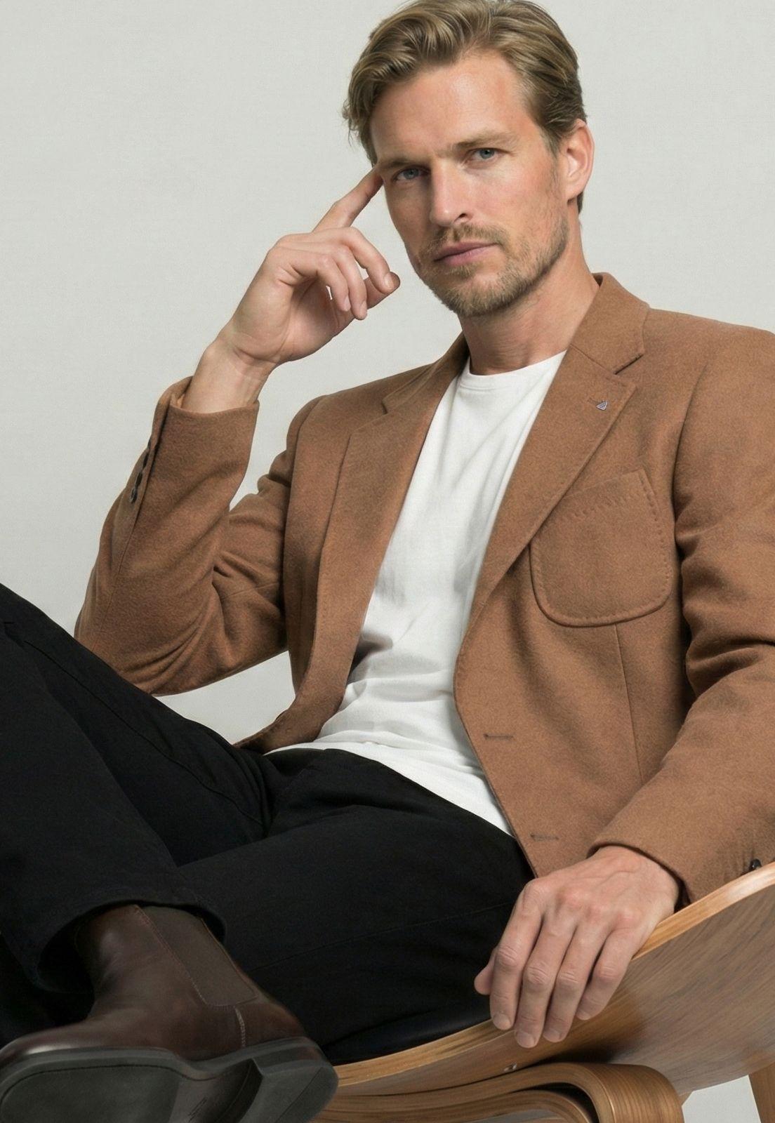 Blazer Bologna Camel-4