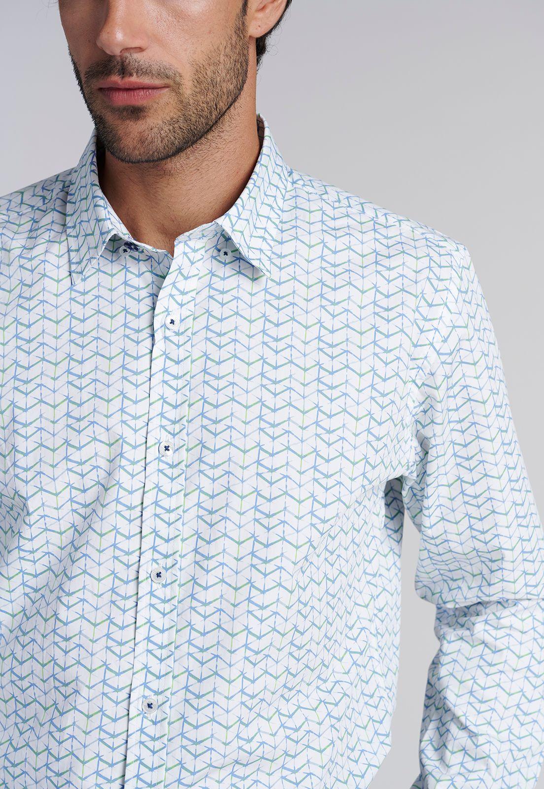 Camisa Estampada  Madison  Fj Green-2