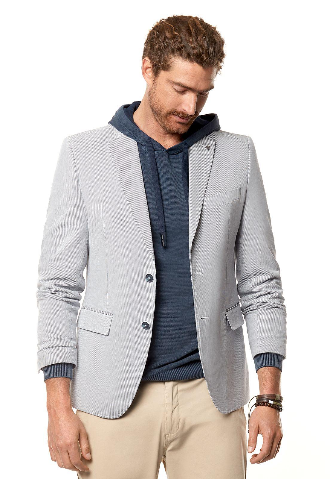 Blazer Striped Blue-0