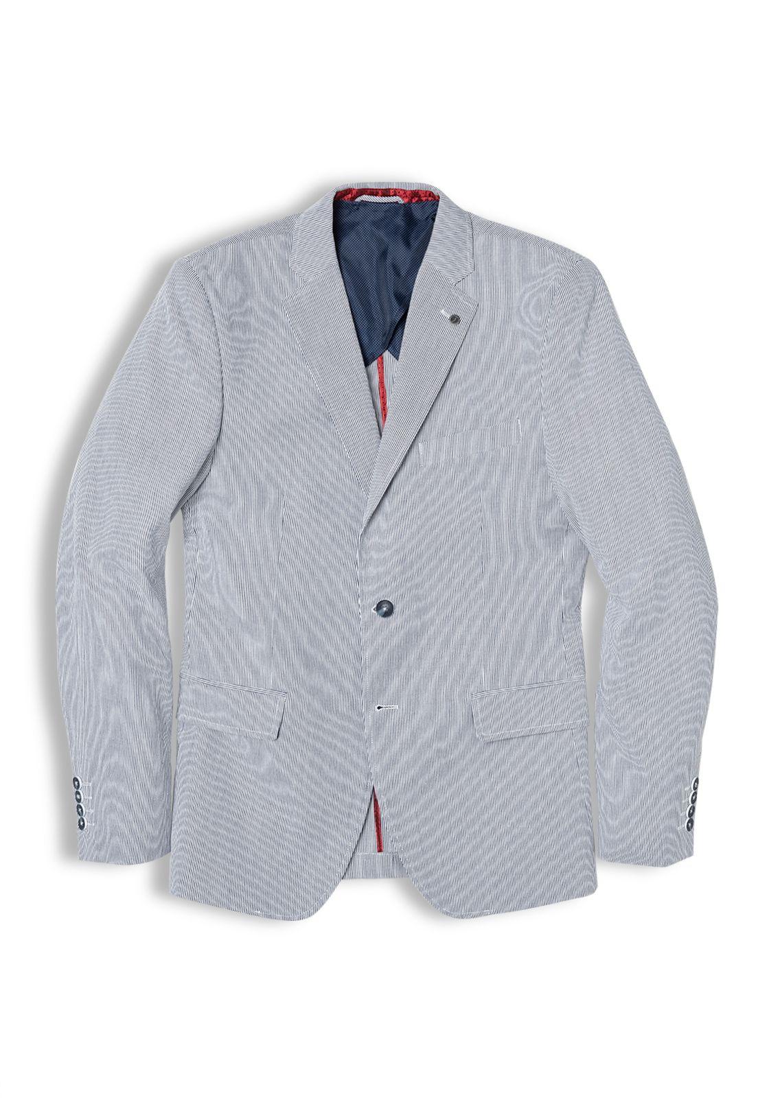 Blazer Striped Blue-4