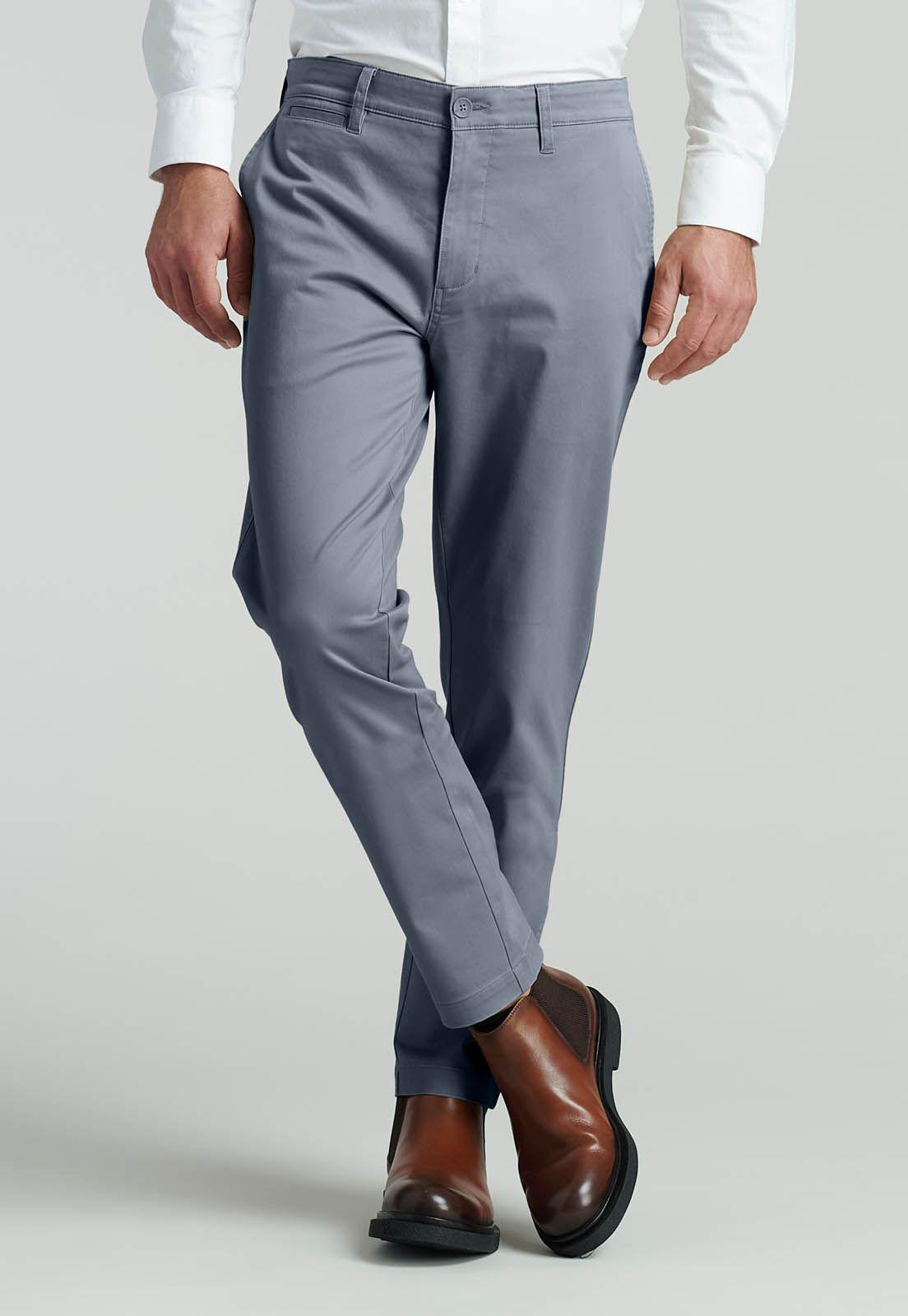 Pantalón Twill Slim /31 Business Metal-0