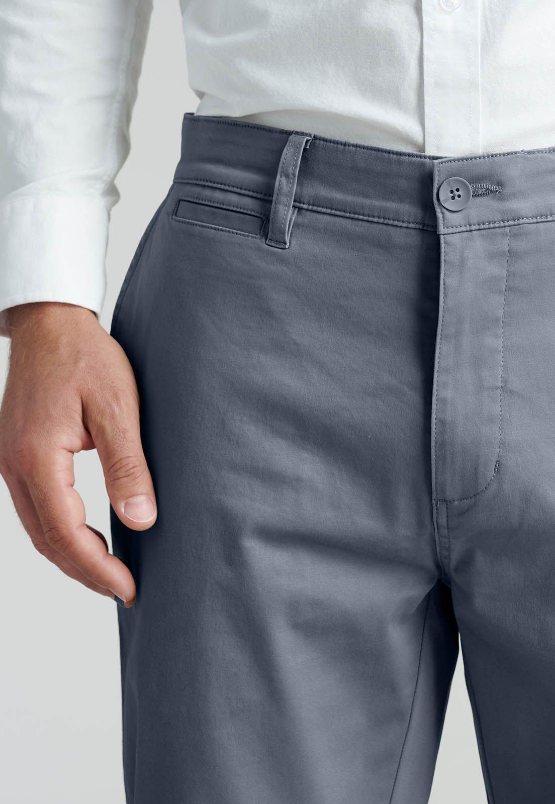 Pantalón Twill Slim /31 Business Metal-2