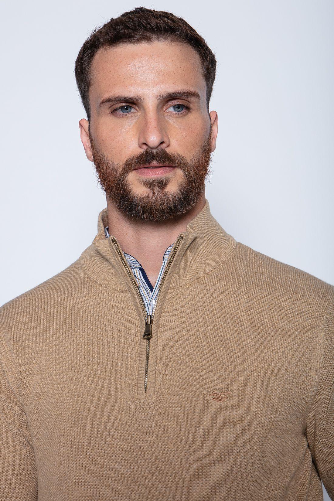 Sweater London Smart Casual L/S Camel-2