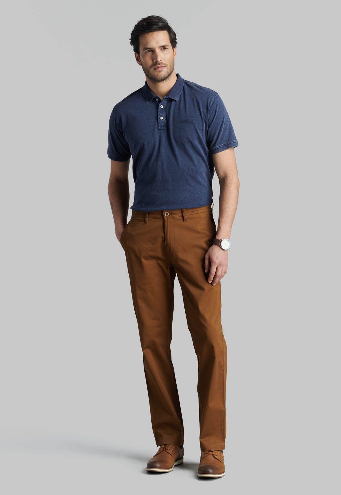 Pantalón Business Twill Without Pleats L31 Camel-1